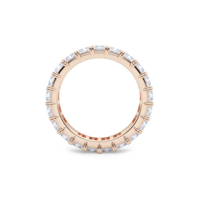 Lab Grown Diamond Radiant-Cut Eternity Band in 14K Rose Gold &#40;5 ct. tw.&#41; – Image 2 of 5