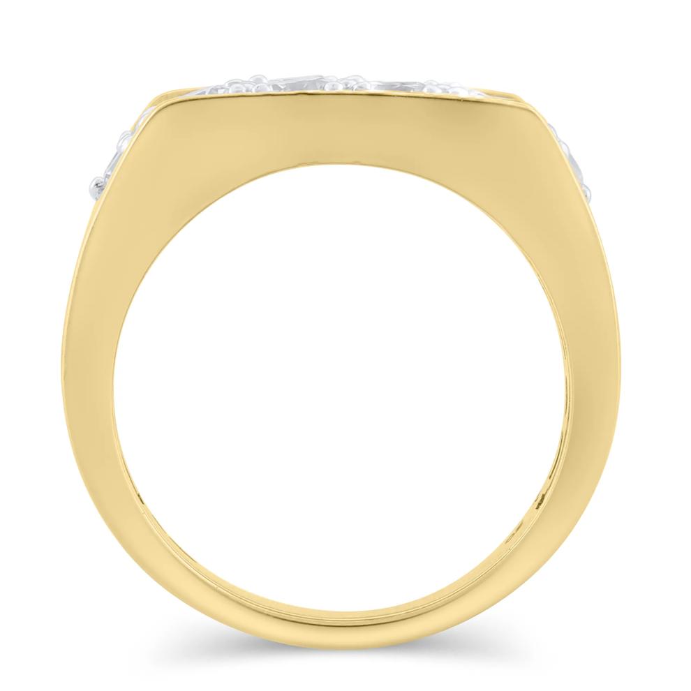 Men's Lab Grown Diamond Ring in 10K Yellow Gold (2 1/2 ct. tw.) – Image 2 of 3