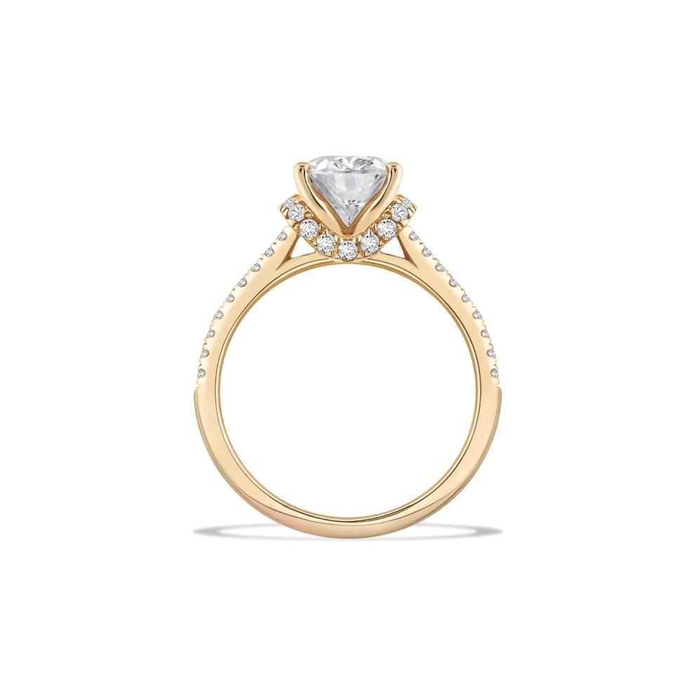 Lab Grown Diamond Oval Engagement Ring in 14K Yellow Gold (2 1/2 ct. tw.) – Image 2 of 4