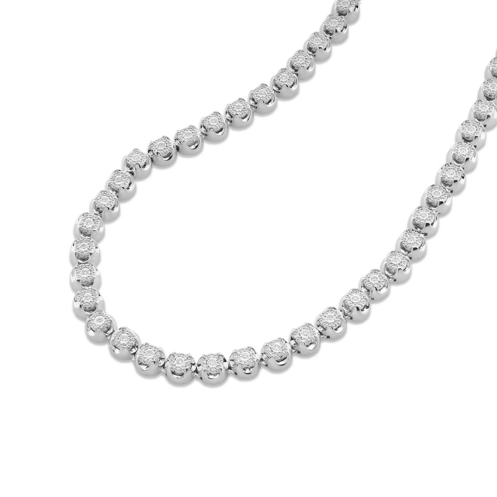 Men's Diamond Necklace in Sterling Silver (2 ct. tw.) – Image 4 of 4