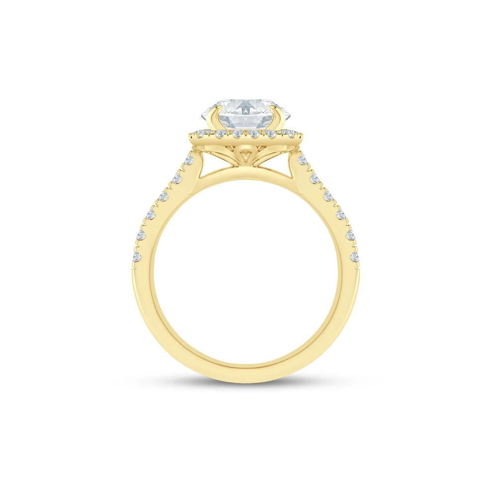 1/2 ct. tw. Diamond Semi-Mount Engagement Ring in 14K Yellow Gold (Setting Only) – Image 3 of 6