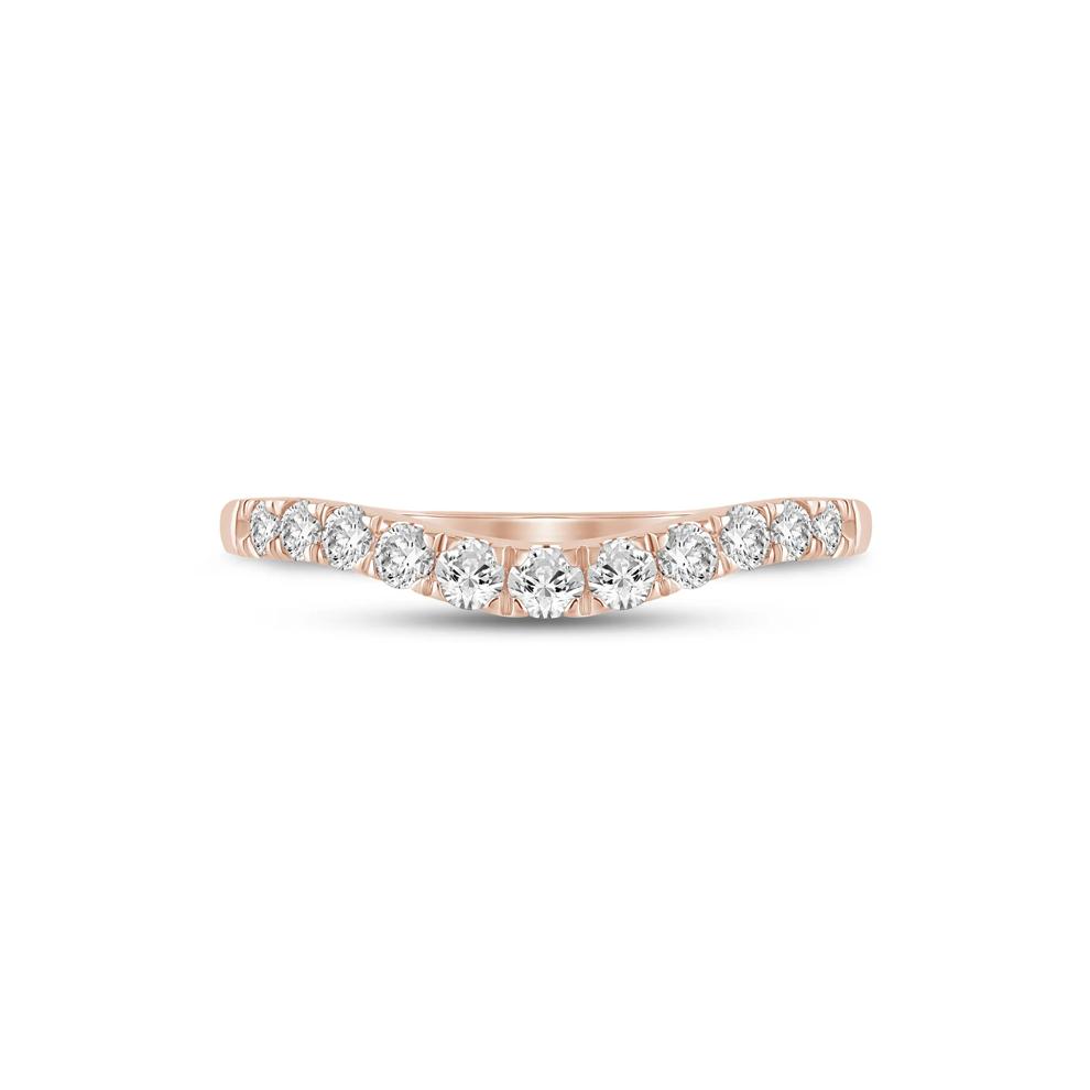 Diamond Contour Band in 14K Rose Gold (1/2 ct. tw.) – Image 1 of 3