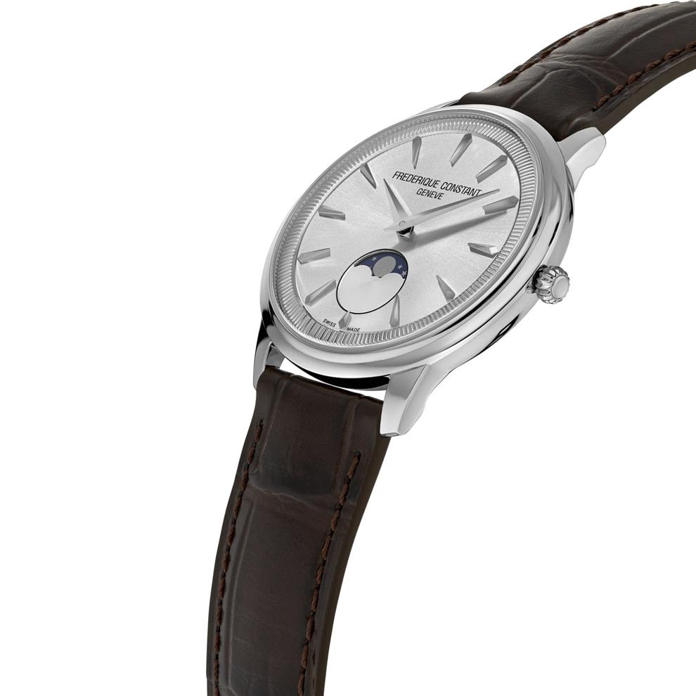 Men's Classics Moneta Moonphase Watch in Brown Leather – Image 3 of 3