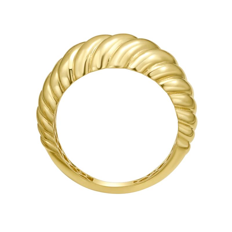 Shrimp Dome Ring in 14K Yellow Gold – Image 2 of 3