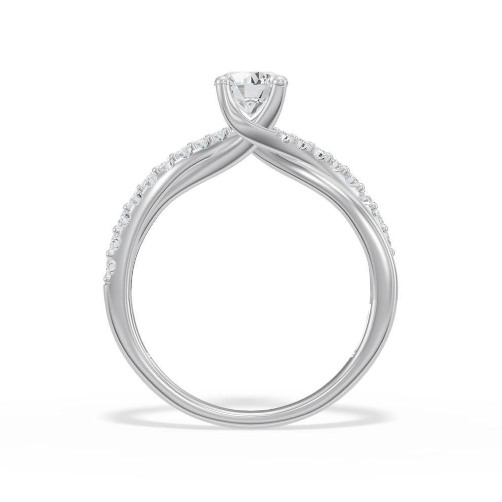 Diamond Round Engagement Ring in Platinum (3/4 ct. tw.) – Image 2 of 4