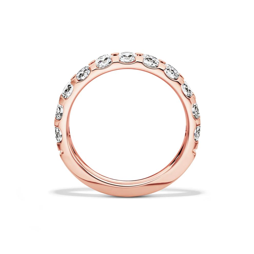 1 1/2 ct. tw. Lab Grown Diamond Band in 14K Rose Gold – Image 2 of 4