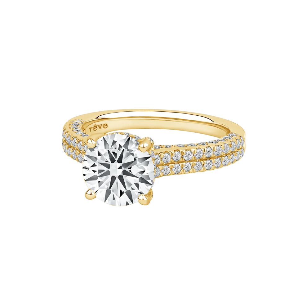 Morgan Lab Grown Diamond Engagement Ring in 14K Yellow Gold (2 7/8 ct. tw.) – Image 4 of 4