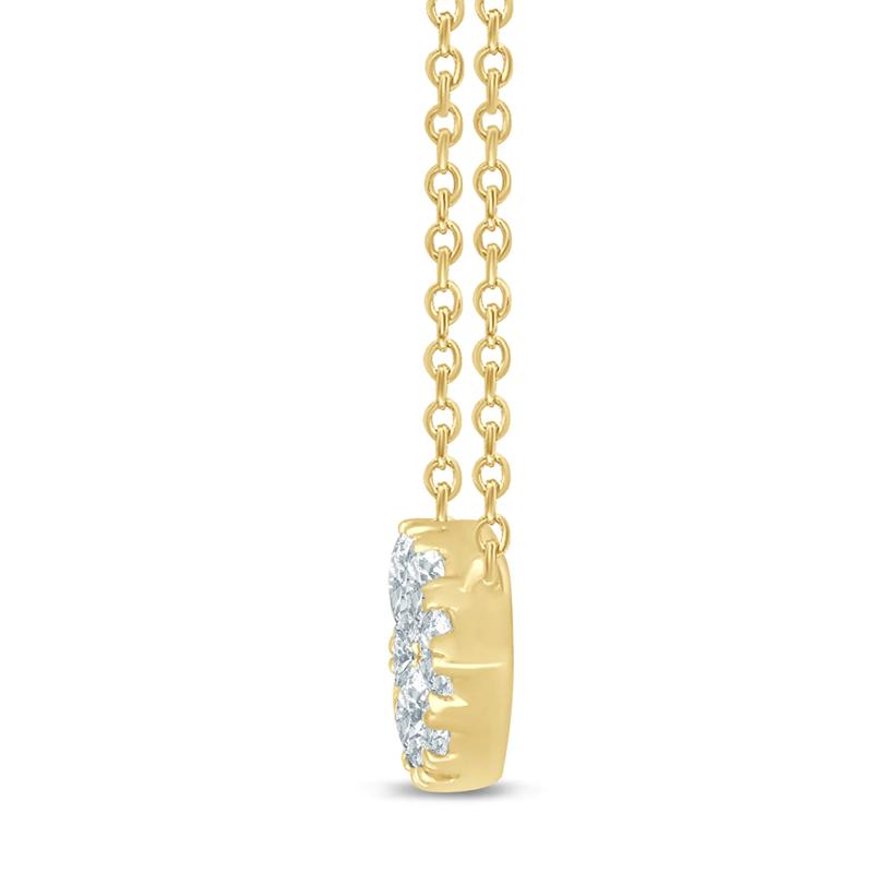 Diamond Pendant in 10K Yellow Gold &#40;1/4 ct. tw.&#41; – Image 2 of 3
