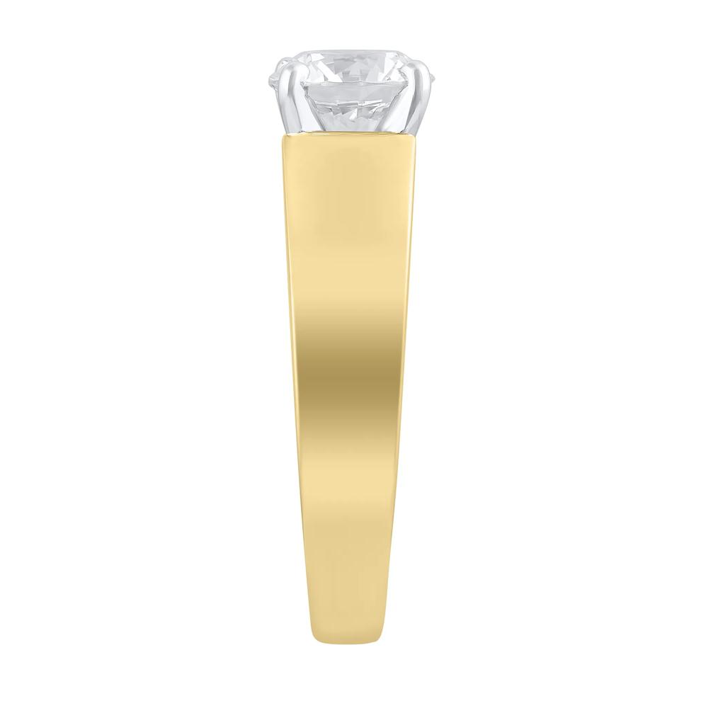 Wide Cathedral Semi-Mount Engagement Ring in 14K Gold, 6MM (Setting Only) – Image 5 of 6