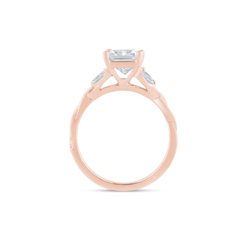 Lab Grown Diamond Engagement Ring in 14K Rose and Yellow Gold &#40;2 1/7 ct. tw.&#41; – Image 2 of 3