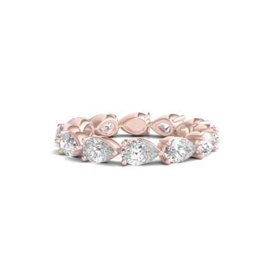 Pear-Cut Diamond Eternity Band in 14k Rose Gold (4 ct. tw.)