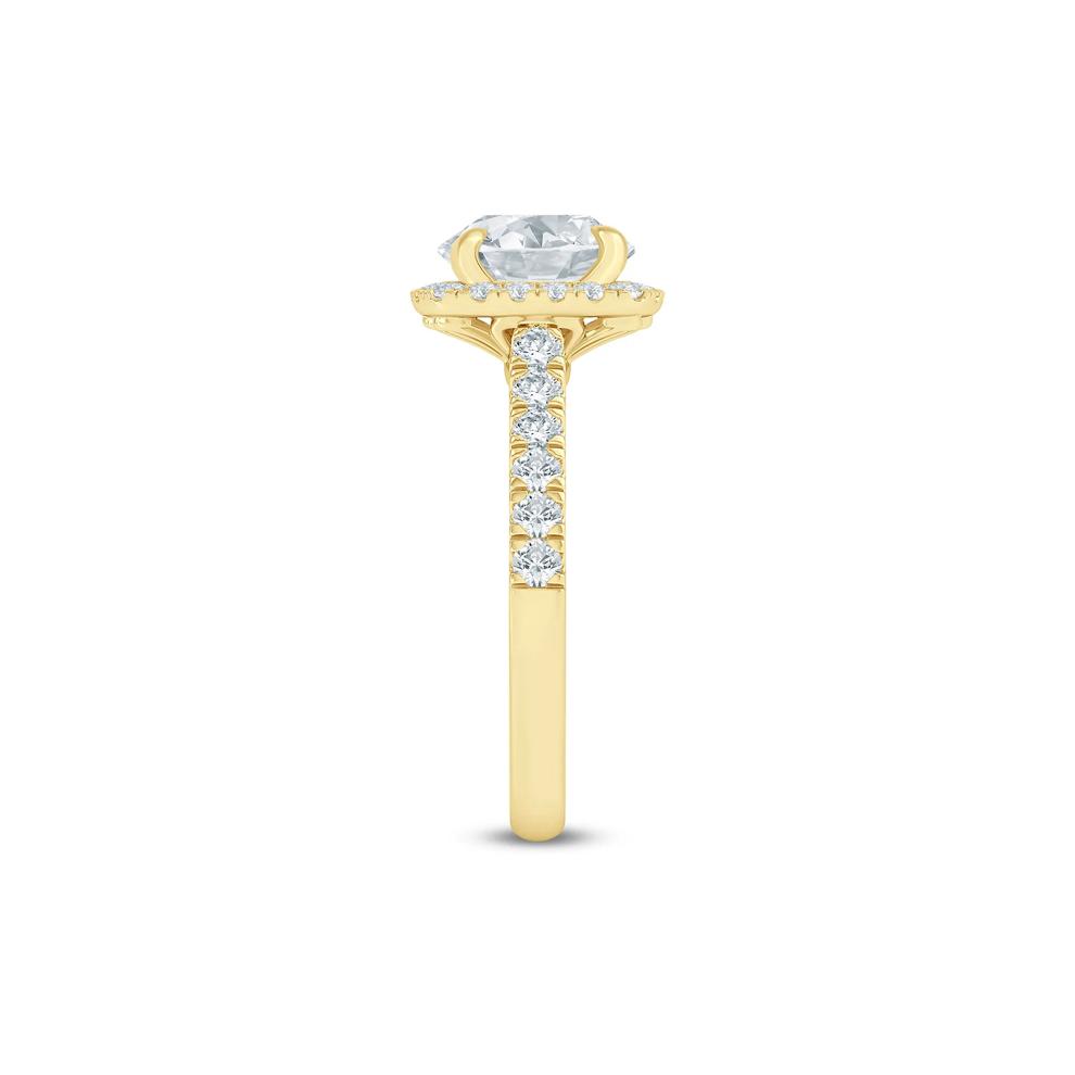 1/2 ct. tw. Diamond Semi-Mount Engagement Ring in 14K Yellow Gold (Setting Only) – Image 5 of 6