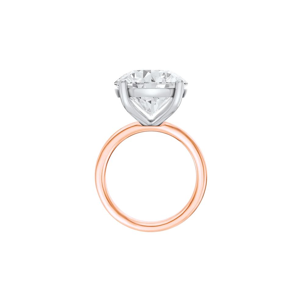 Lab Grown Diamond Round Solitaire Engagement Ring in 14K Rose and White Gold (10 ct.) – Image 2 of 4