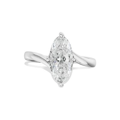 Andi Lab Grown Diamond Moval Engagement Ring in Platinum (2 1/7 ct. tw.)
