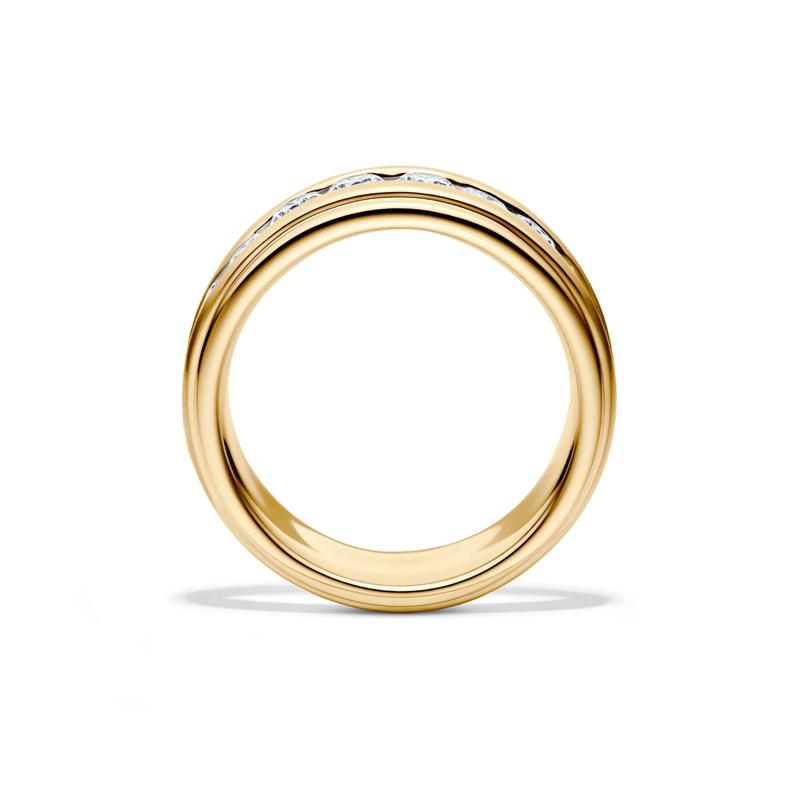 Men&#39;s Lab Grown Diamond Channel-Set Band in 10K Yellow Gold &#40;1 1/2 ct. tw.&#41; – Image 2 of 4