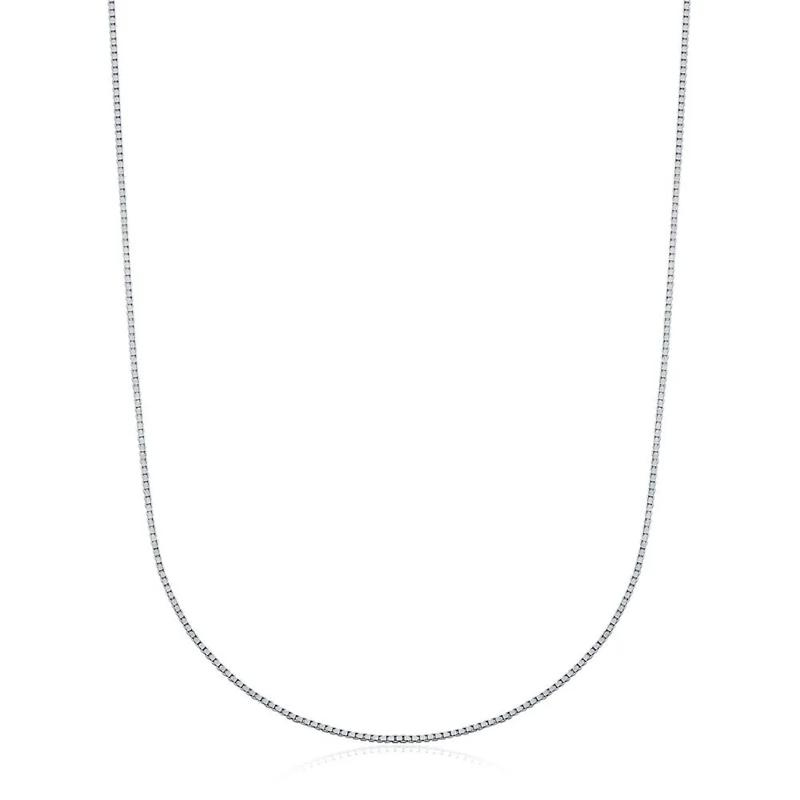 Box Chain in 14K White Gold, 18&quot; – Image 1 of 4