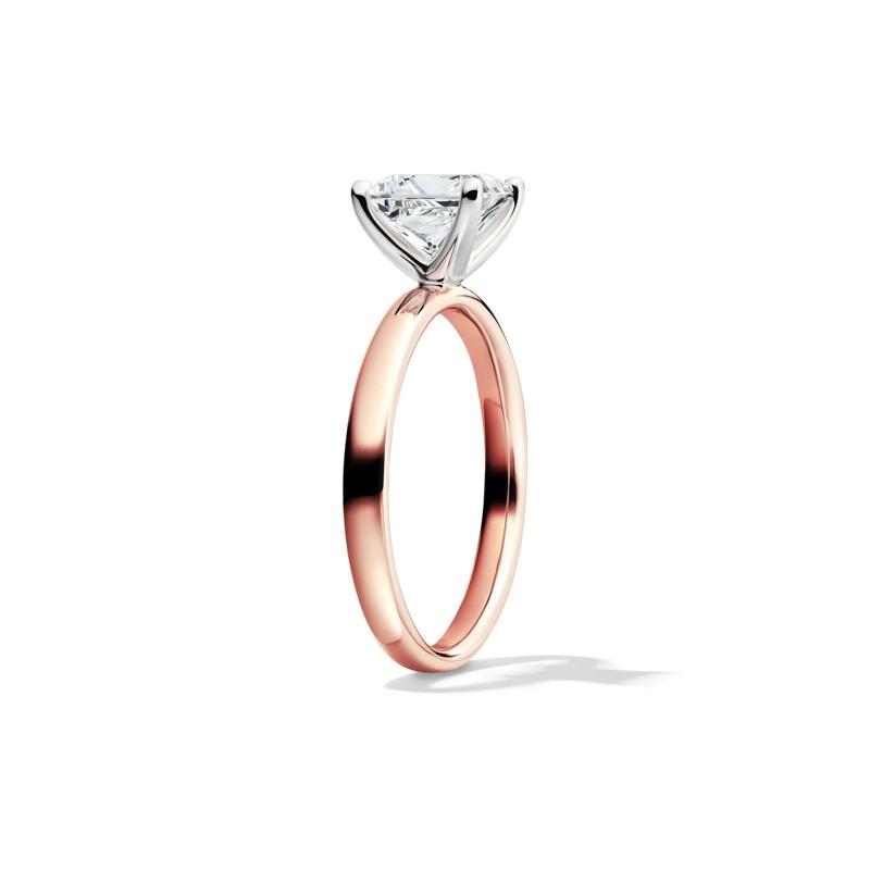 Diamond Princess Cut Solitaire Engagement Ring in 14K Rose Gold (1 1/2 ct.) – Image 3 of 5