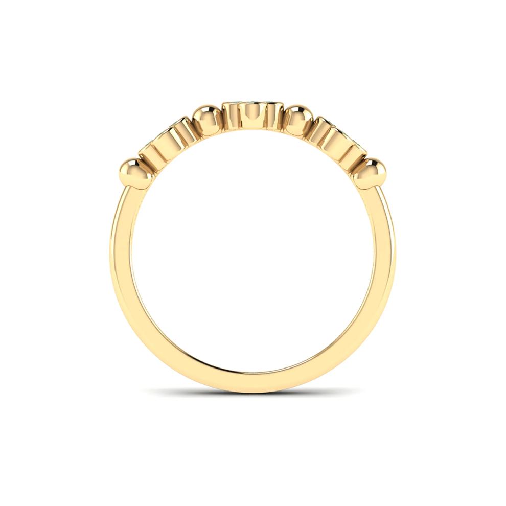 Emerald Clover Stack Band in 10K Yellow Gold – Image 2 of 4