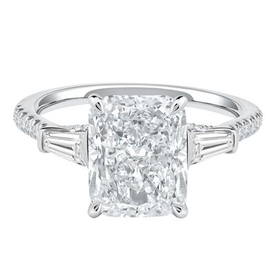 Lab Grown Diamond June Radiant-Cut Engagement Ring in Platinum (3 5/8 ct. tw.)