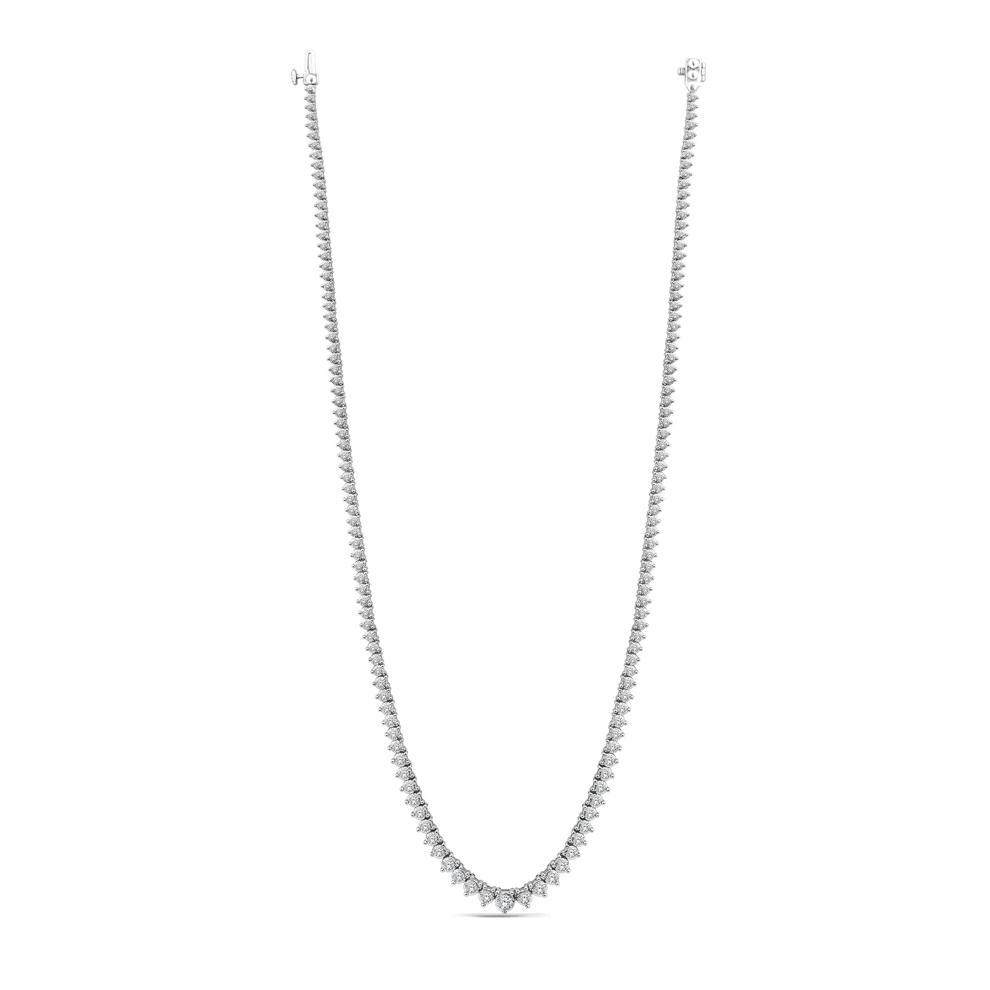 Lab Grown Diamond Riviera Illusion Necklace in 10K White Gold (3 ct. tw.) – Image 2 of 3