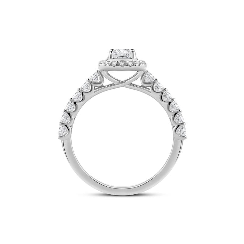 Radiant-Cut Diamond Engagement Ring in 14K White Gold &#40;1 ct. tw.&#41; – Image 2 of 4