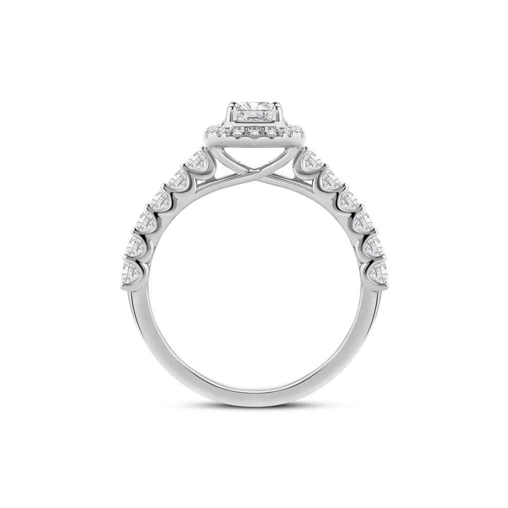 Radiant-Cut Diamond Engagement Ring in 14K White Gold (1 ct. tw.) – Image 2 of 4