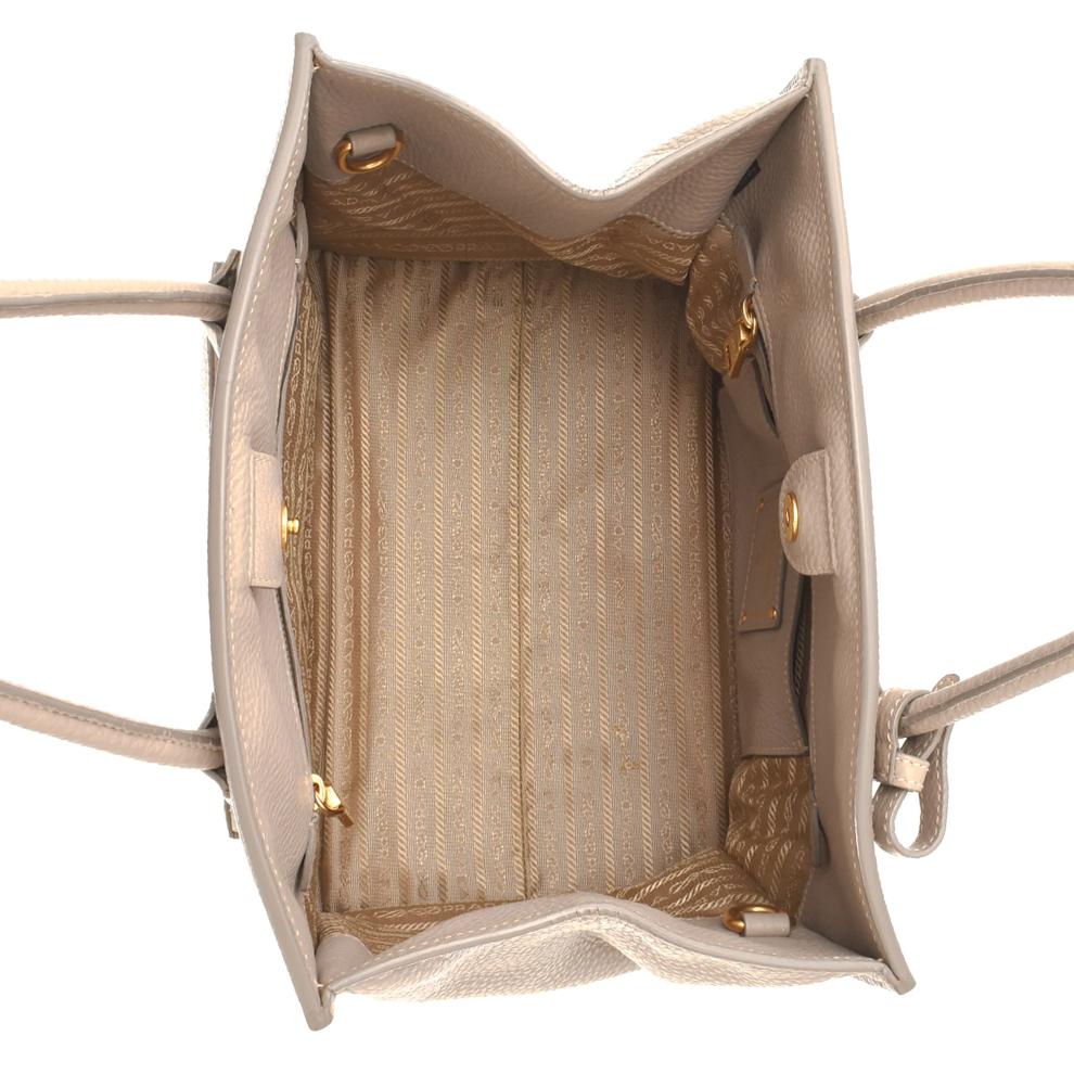 Pre-Owned Prada Vitello Convertible Front Pocket Tote – Image 3 of 8