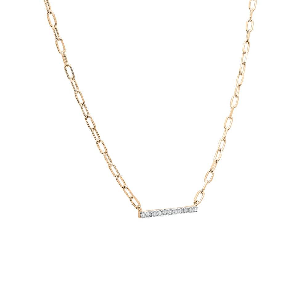 Diamond Bar Necklace in Vermeil (1/10 ct. tw.) – Image 2 of 6