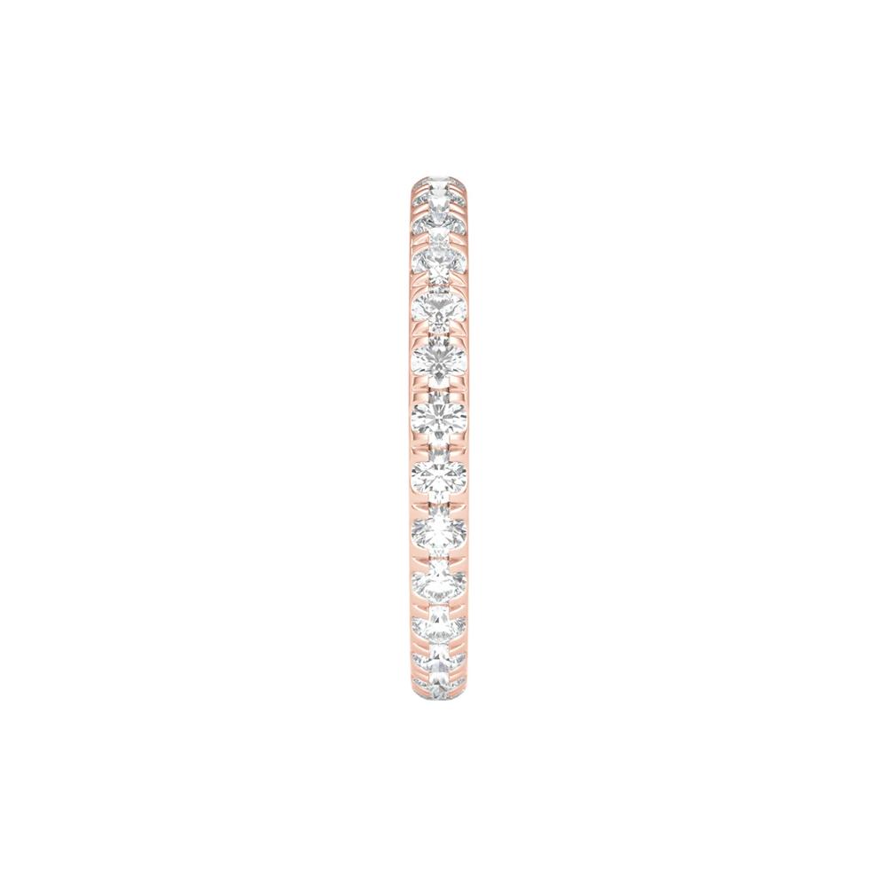 Diamond Wedding Band with Eternity Setting in 14K Rose Gold (1 ct. tw.) – Image 3 of 3