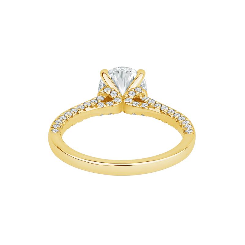 Abigail Lab Grown Diamond Engagement Ring in 14K Yellow Gold &#40;2 ct. tw.&#41; – Image 5 of 5