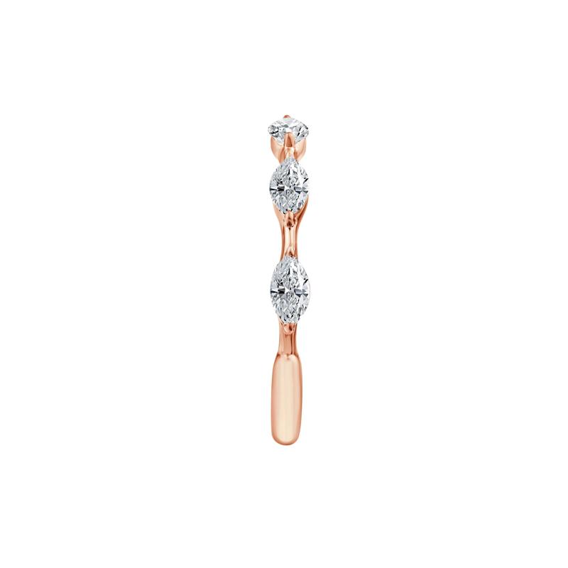 Lab Grown Diamond Marquise Stack Ring in 10K Rose Gold &#40;1/2 ct. tw.&#41; – Image 3 of 3