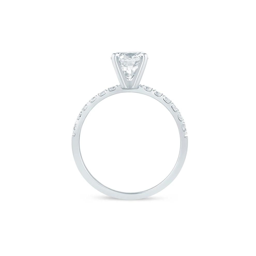 Diamond Semi-Mount Engagement Ring in Platinum (1/2 ct. tw.) (Setting Only) – Image 3 of 6