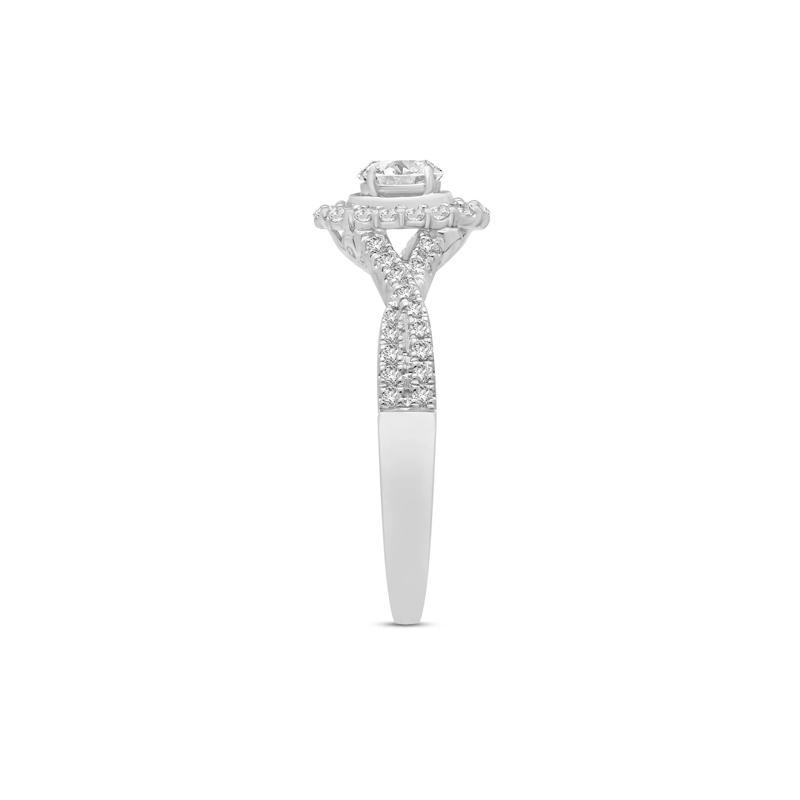 5/8 ct. tw. Oval-Shaped Diamond Engagement Ring in 14K White Gold – Image 2 of 3