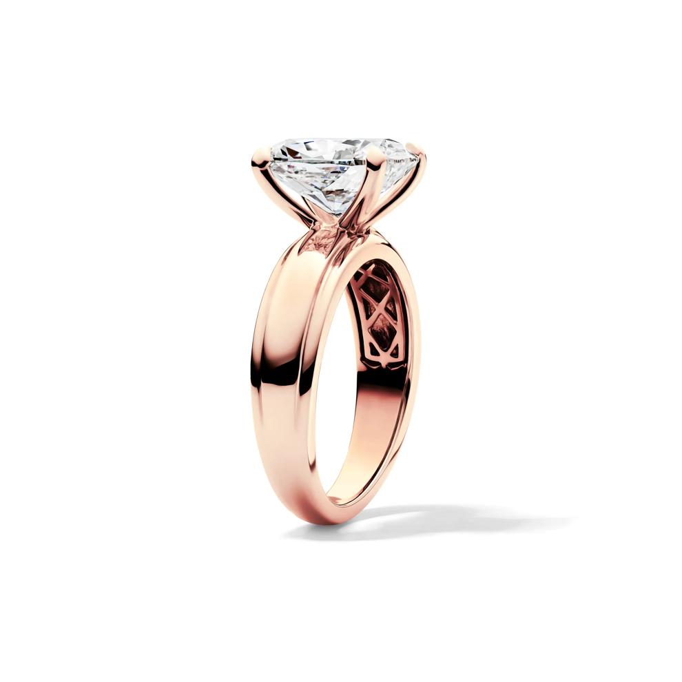 Maeve Lab Grown Diamond Elongated Cushion Engagement Ring in 14K Rose Gold (4 ct. tw.) – Image 3 of 4