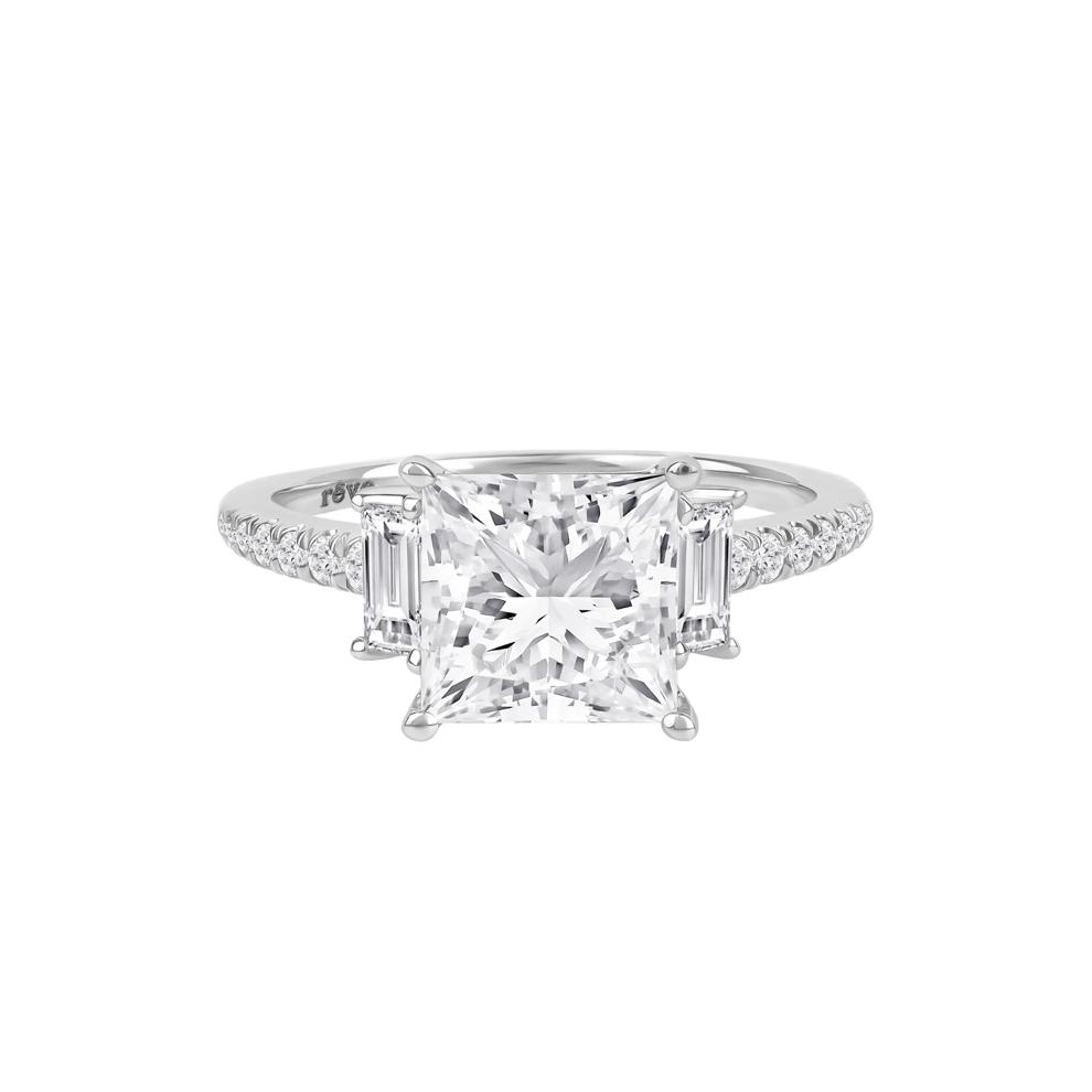 Elena Lab Grown Diamond Engagement Ring in 14K White Gold (3-1/2 ct. tw.) – Image 1 of 5