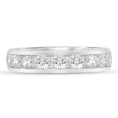 Lab Grown Diamond Channel-Set Band in 14K White Gold (1 1/2 ct. tw.)