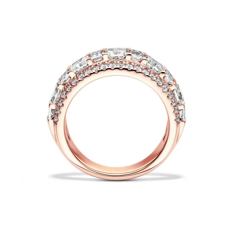 Lab Grown Diamond Multi-Row Anniversary Band in 14K Rose Gold &#40;3 ct. tw.&#41; – Image 2 of 4
