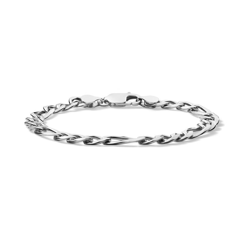 Men&#39;s Figaro Chain Bracelet in Sterling Silver – Image 1 of 1
