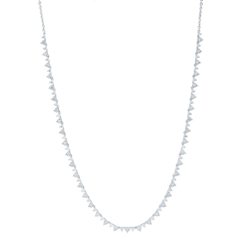 Lab Grown Diamond Necklace in 14K White Gold &#40;1 ct. tw.&#41; – Image 1 of 2
