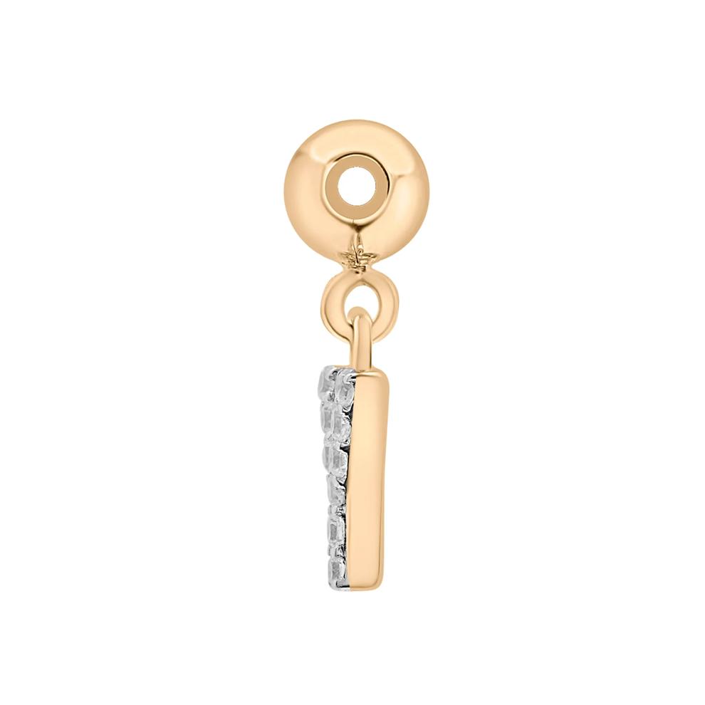 Diamond Accent Y Initial Bead Charm in Vermeil – Image 2 of 3