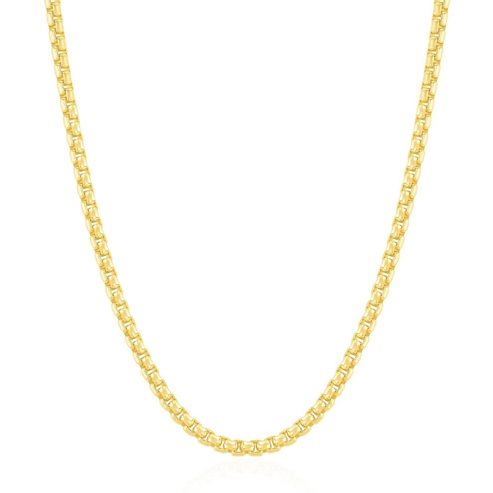 Men's Box Chain Necklace in Vermeil, 3.0MM, 20" – Image 1 of 3