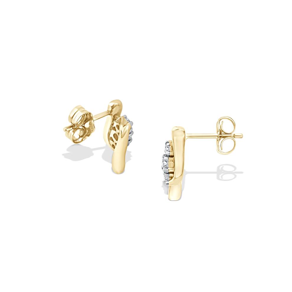 Diamond Stud Earrings in 10K Yellow Gold (1/4 ct. tw.) – Image 2 of 2