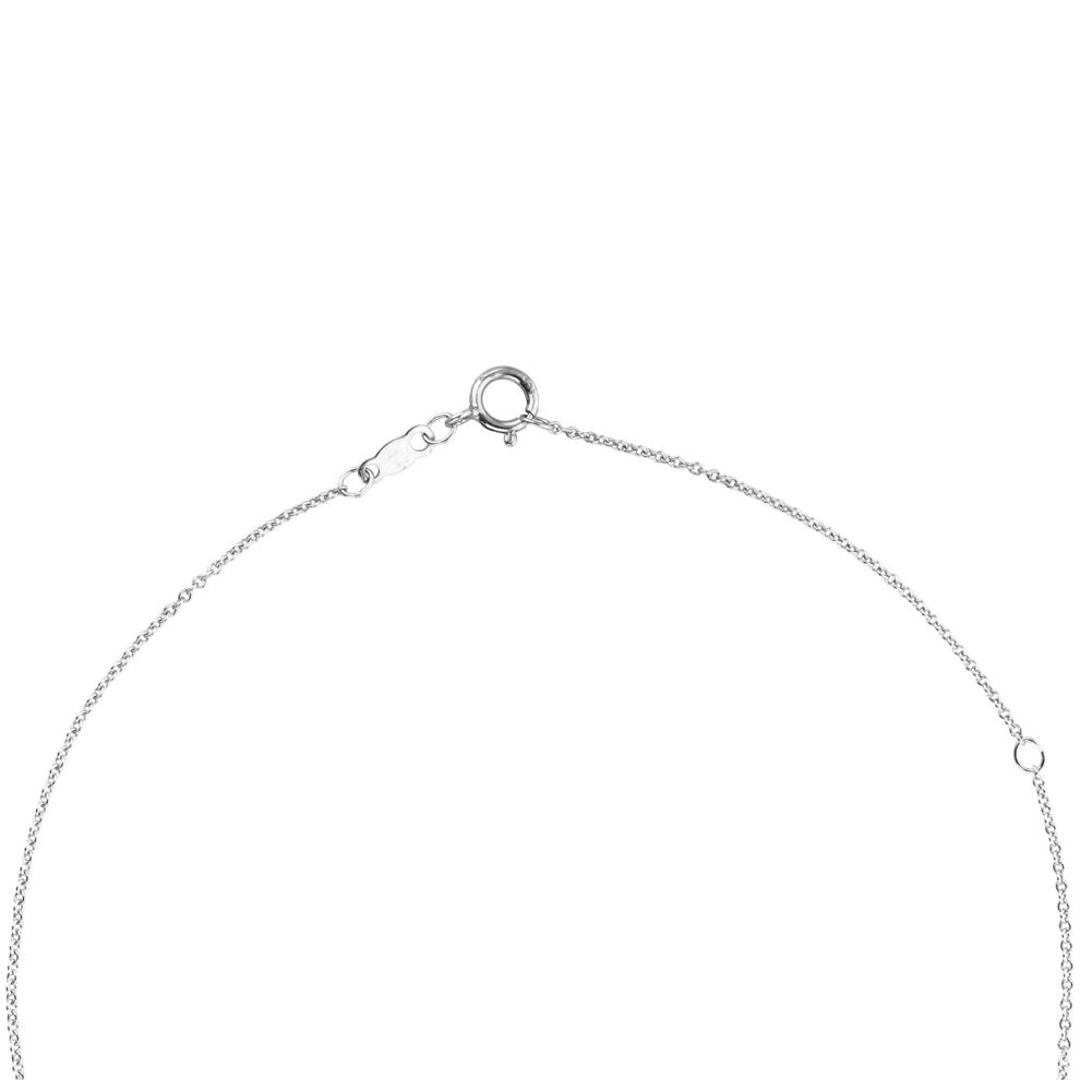 Blue Sapphire &amp; Diamond Accent Cross Pendant in Sterling Silver – Image 2 of 4
