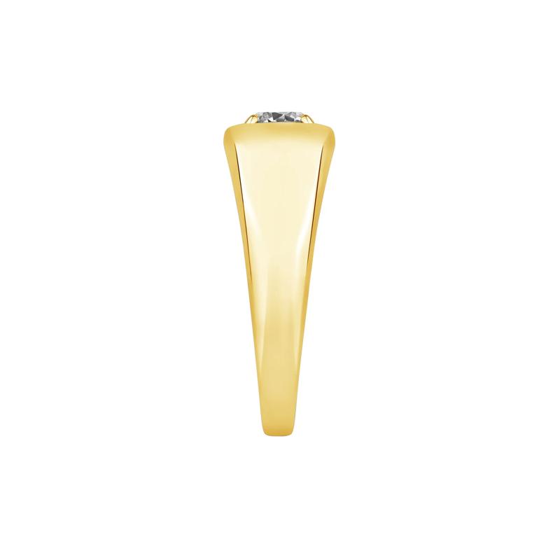 Men&#39;s Lab Grown Diamond Solitaire Band in 10K Yellow Gold &#40;1 ct. tw.&#41; – Image 3 of 4