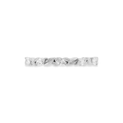 Lab Grown Diamond Marquise Band in 10K White Gold (1/4 ct. tw.)