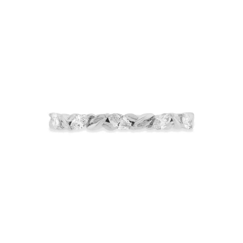 Lab Grown Diamond Marquise Band in 10K White Gold (1/4 ct. tw.) – Image 1 of 4