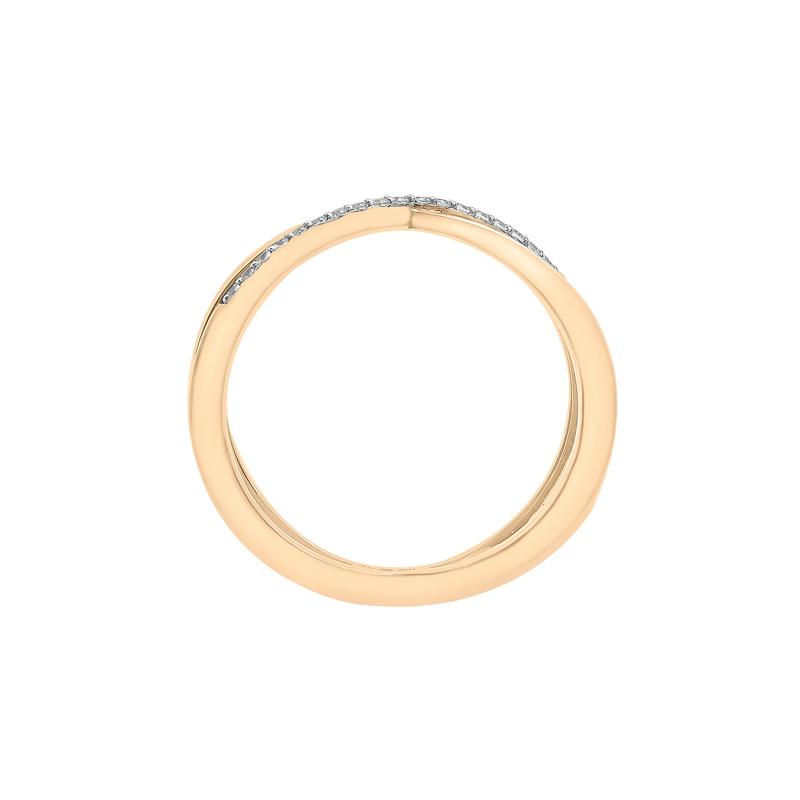 Diamond &#39;X&#39; Ring in Vermeil &#40;1/10 ct. tw.&#41; – Image 2 of 7