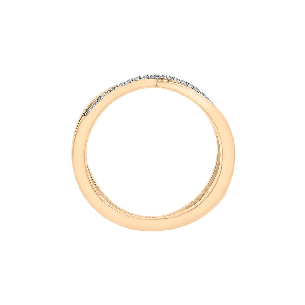 Diamond 'X' Ring in Vermeil (1/10 ct. tw.) – Image 2 of 7