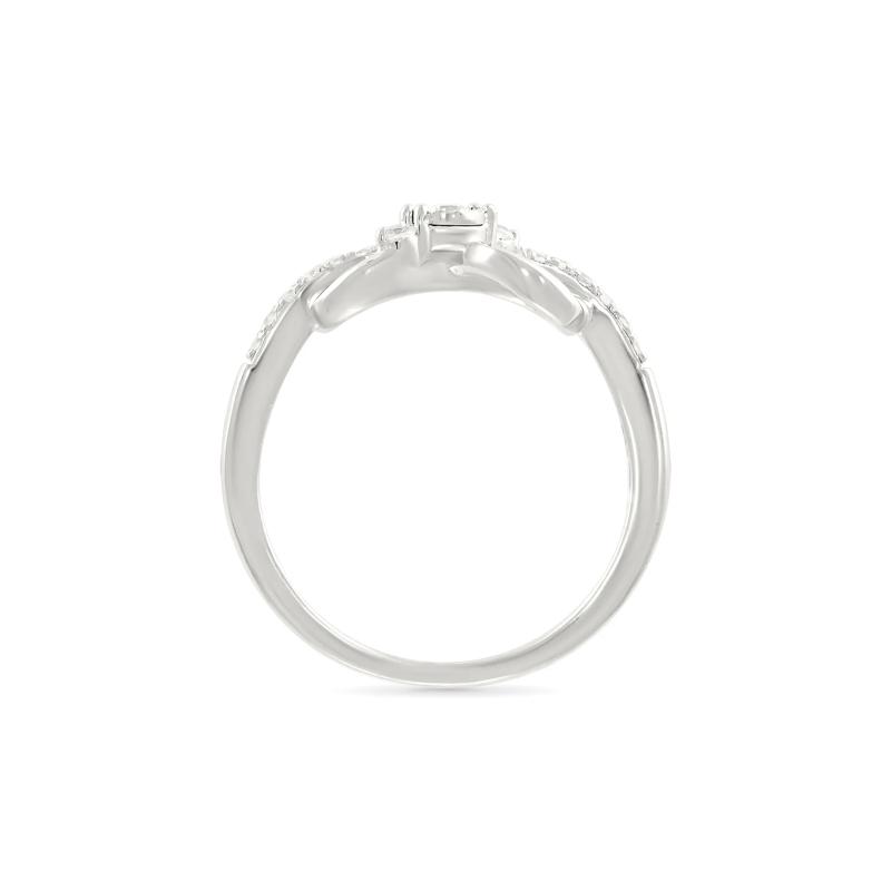 Diamond Accent Infinity Knot Ring in Sterling Silver – Image 2 of 4