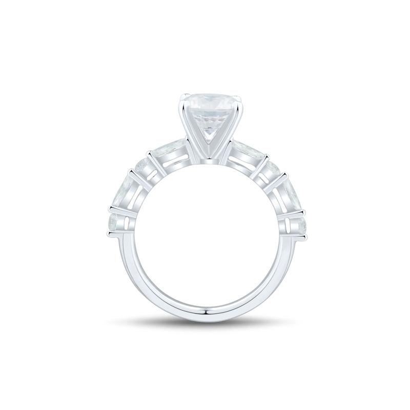 Lab Grown Diamond Semi-Mount Engagement Ring in Platinum &#40;1/2 ct. tw.&#41; – Image 3 of 6